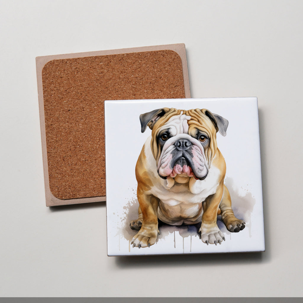 English Bulldog - Sitting LF - Coaster