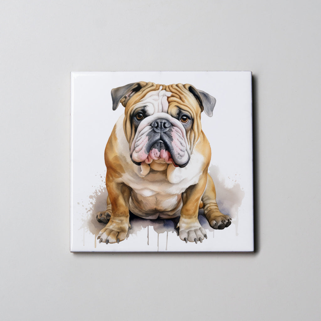 English Bulldog - Sitting LF - Coaster