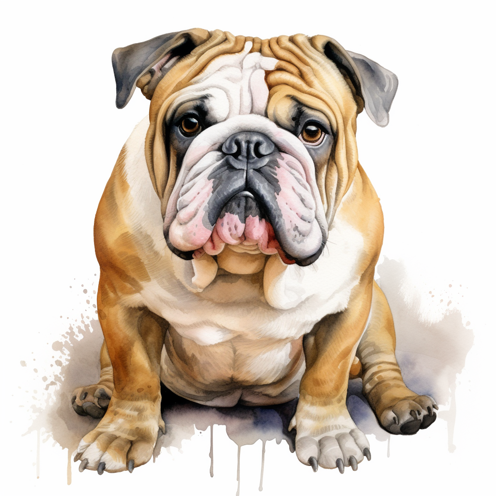 English Bulldog - Sitting LF - Coaster