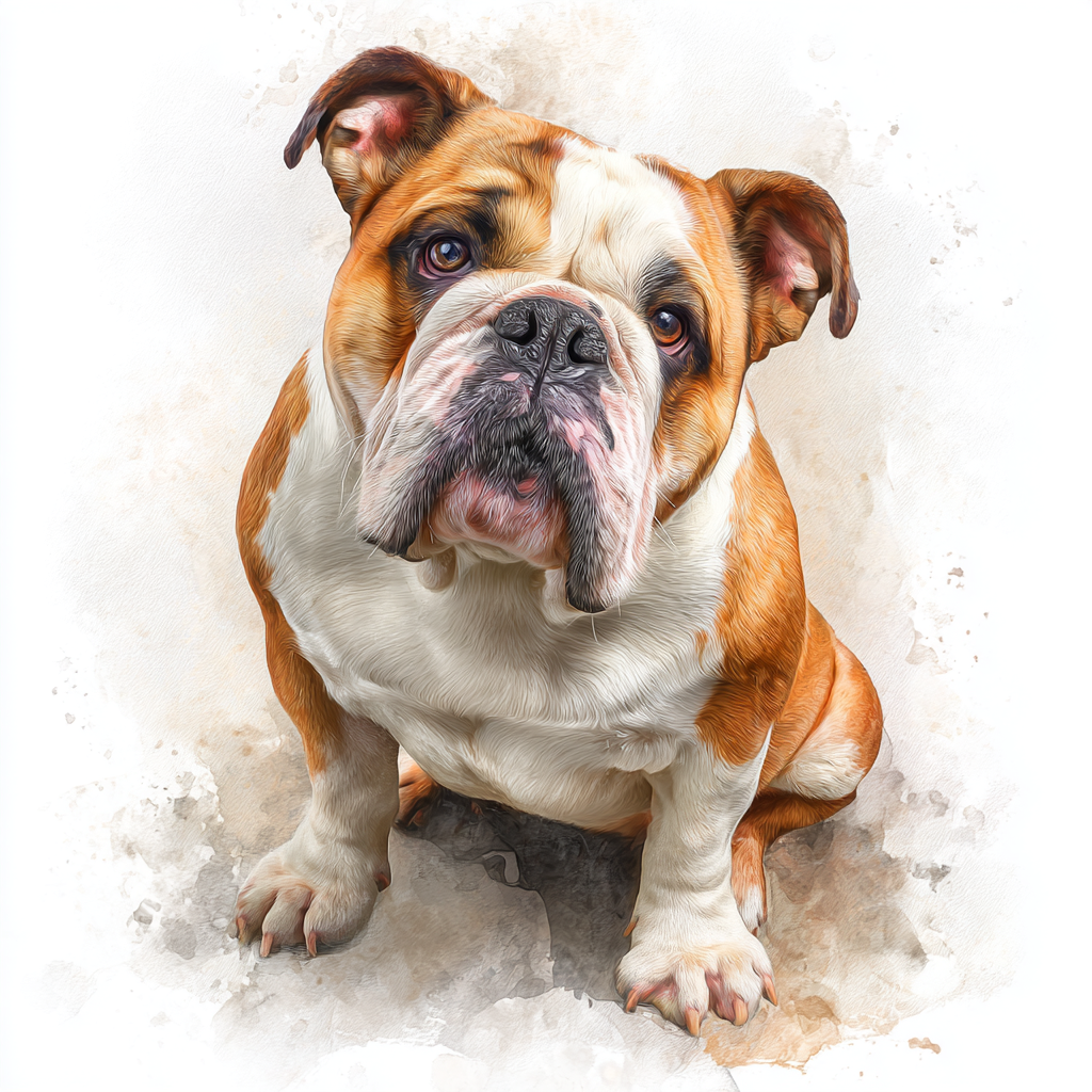 English Bulldog - Sitting - Coaster