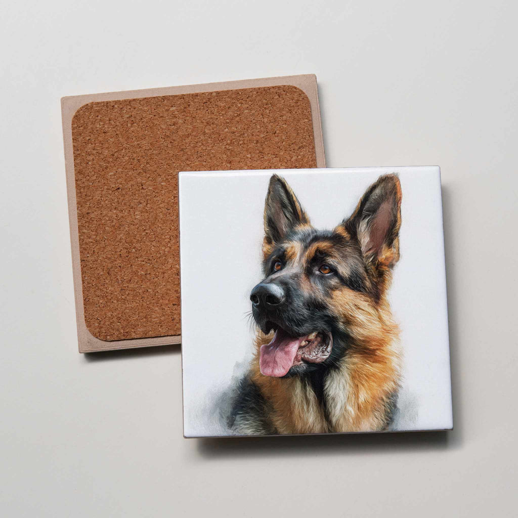 German Shepherd Left - Coaster