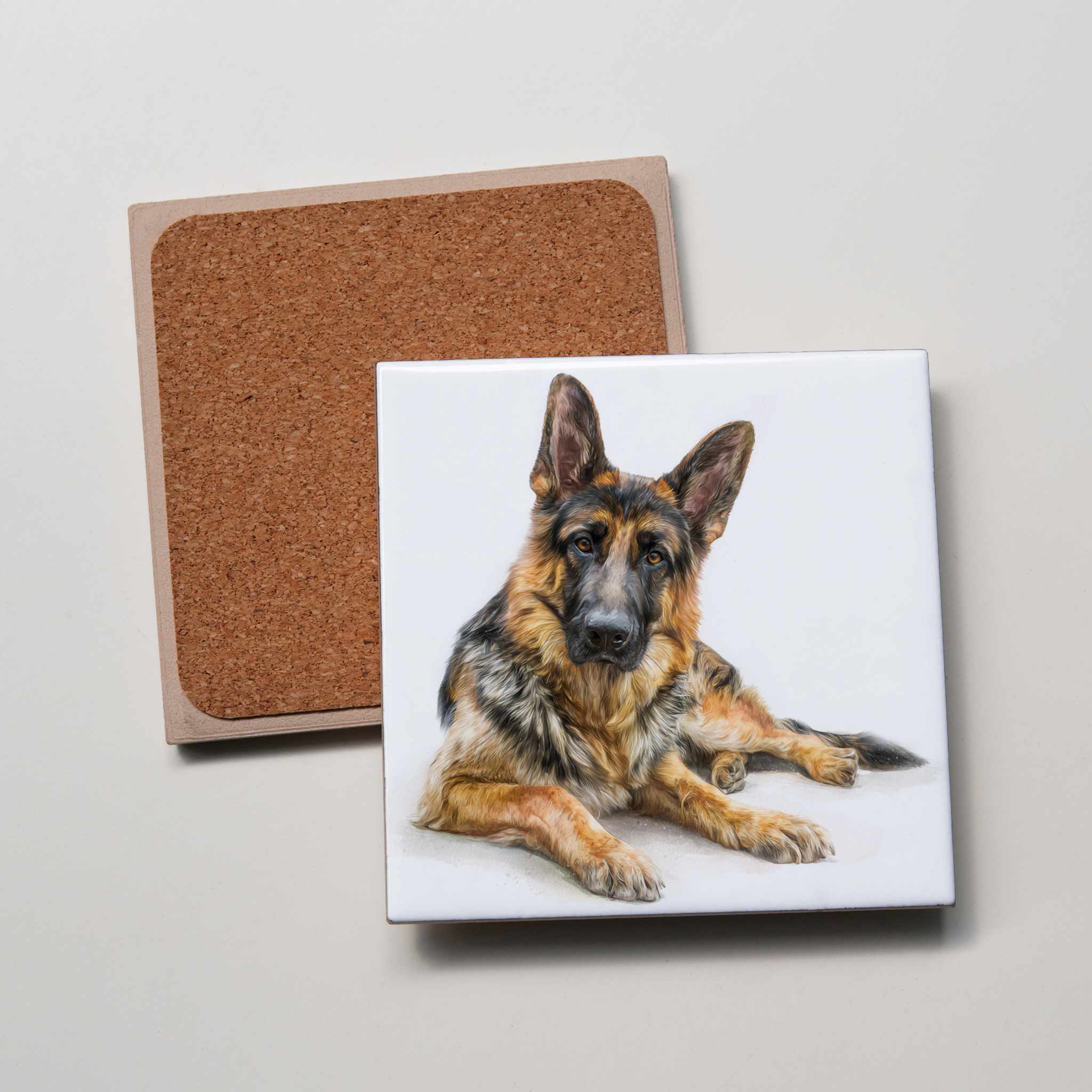 German Shepherd - Lying Down - Coaster