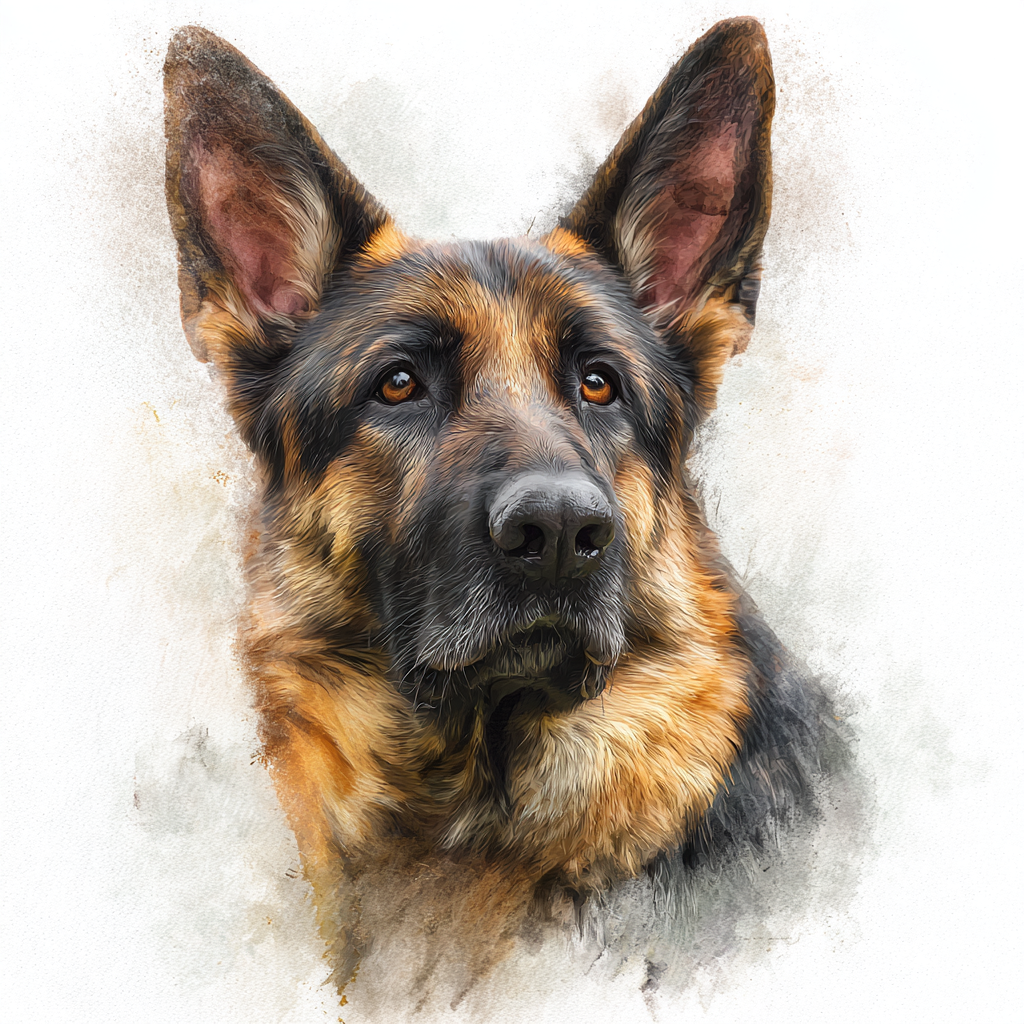 German Shepherd Right - Coaster