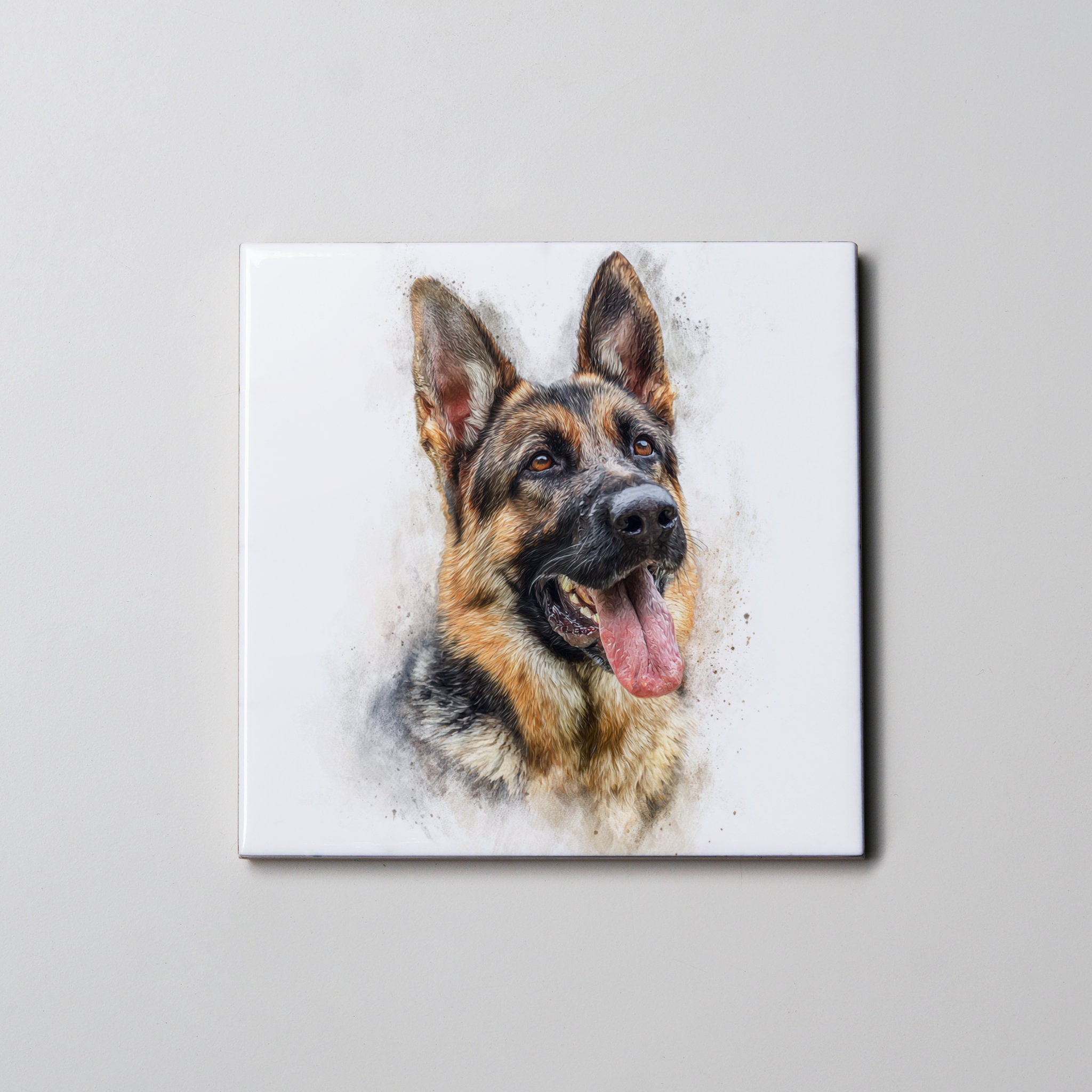German Shepherd - Short-haired portrait - Coaster