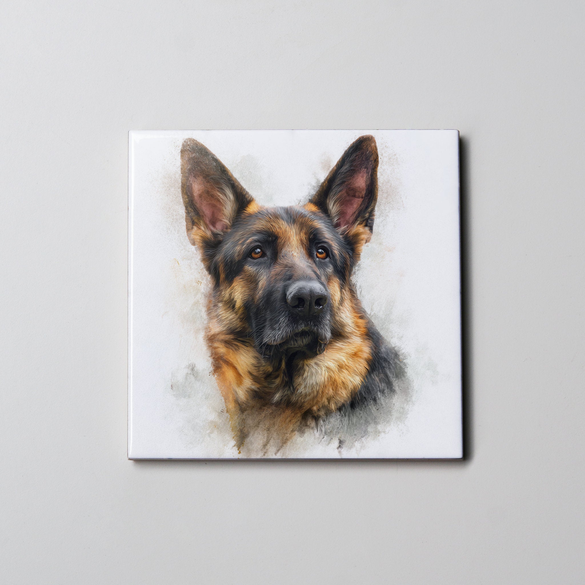 German Shepherd Right - Coaster