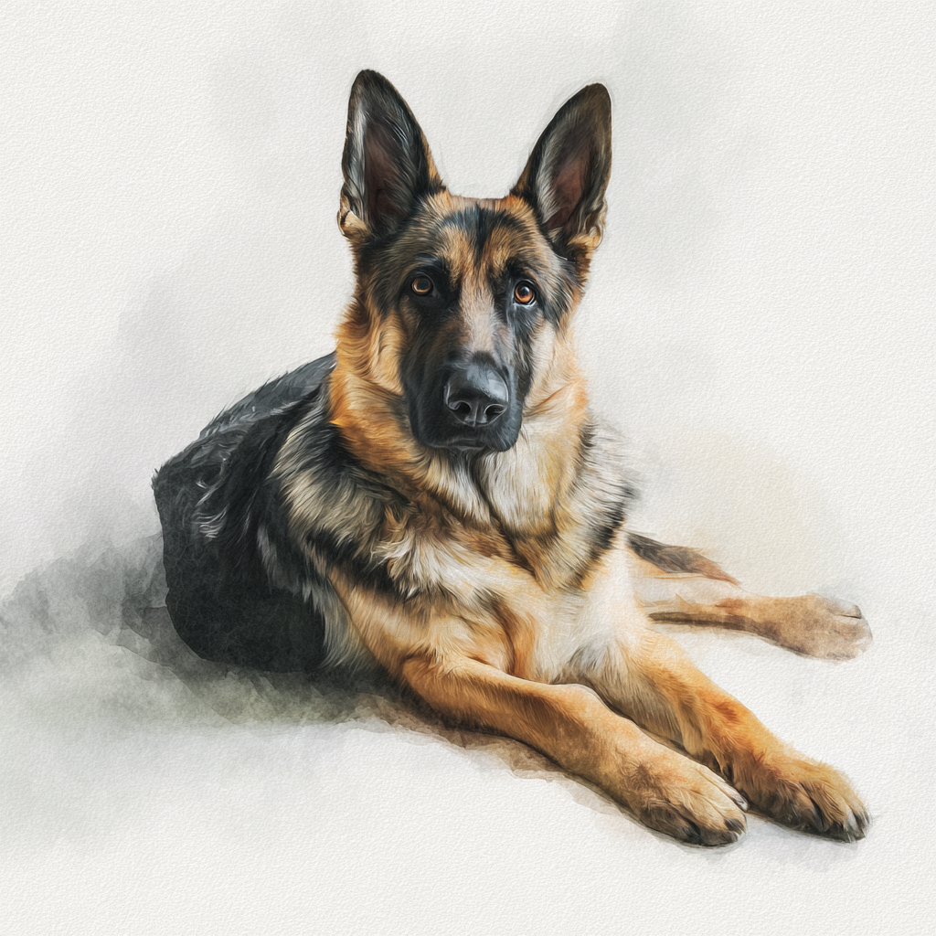 German Shepherd  Lying Down - Coaster