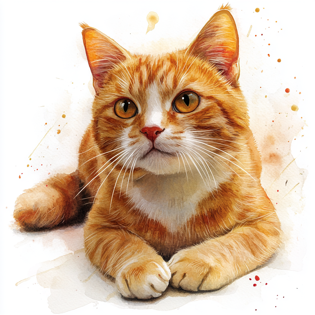 Ginger Lying Domestic - Coaster