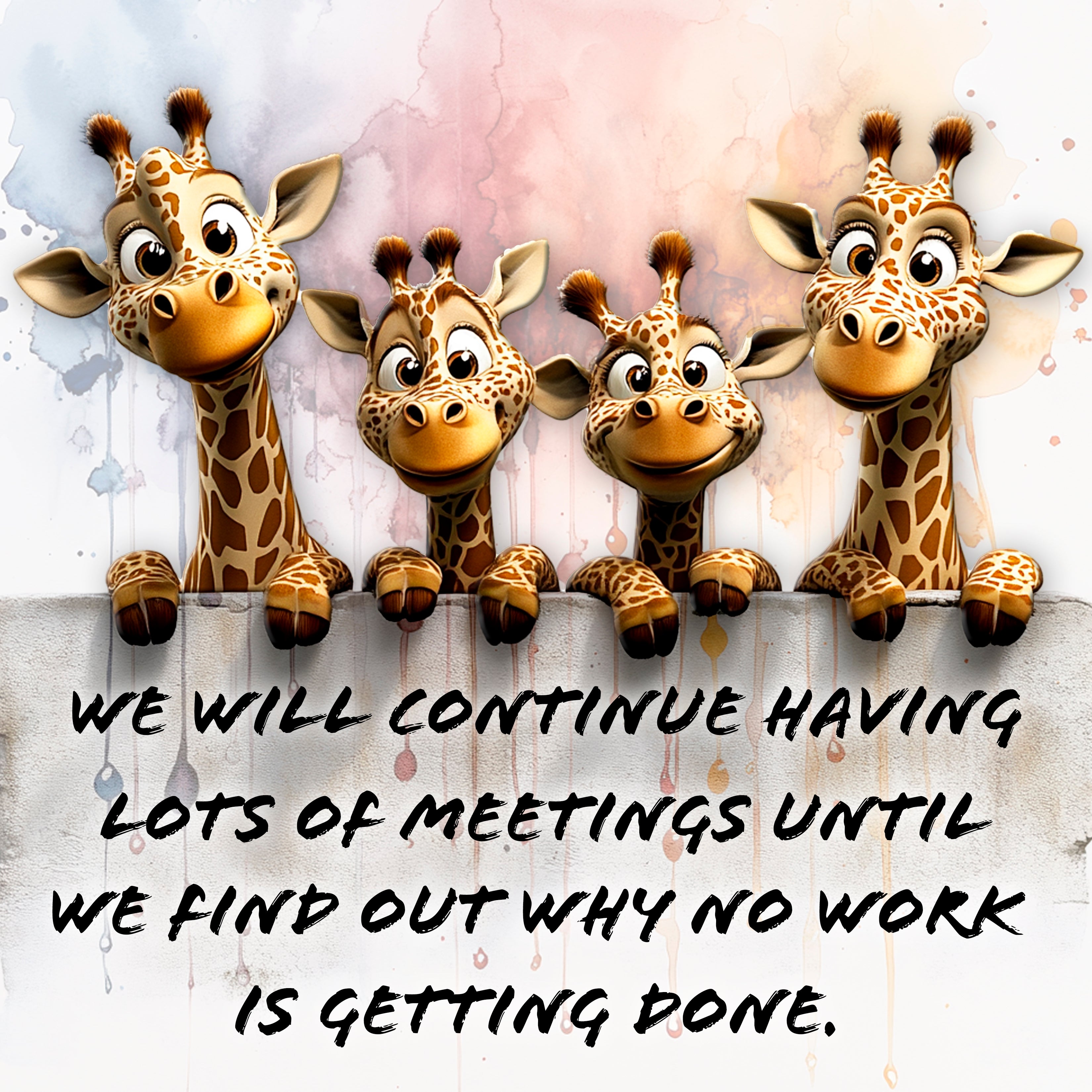 Giraffe Meetings Coaster