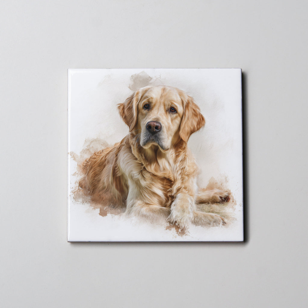 Golden Retriever - lying HU - Coaster
