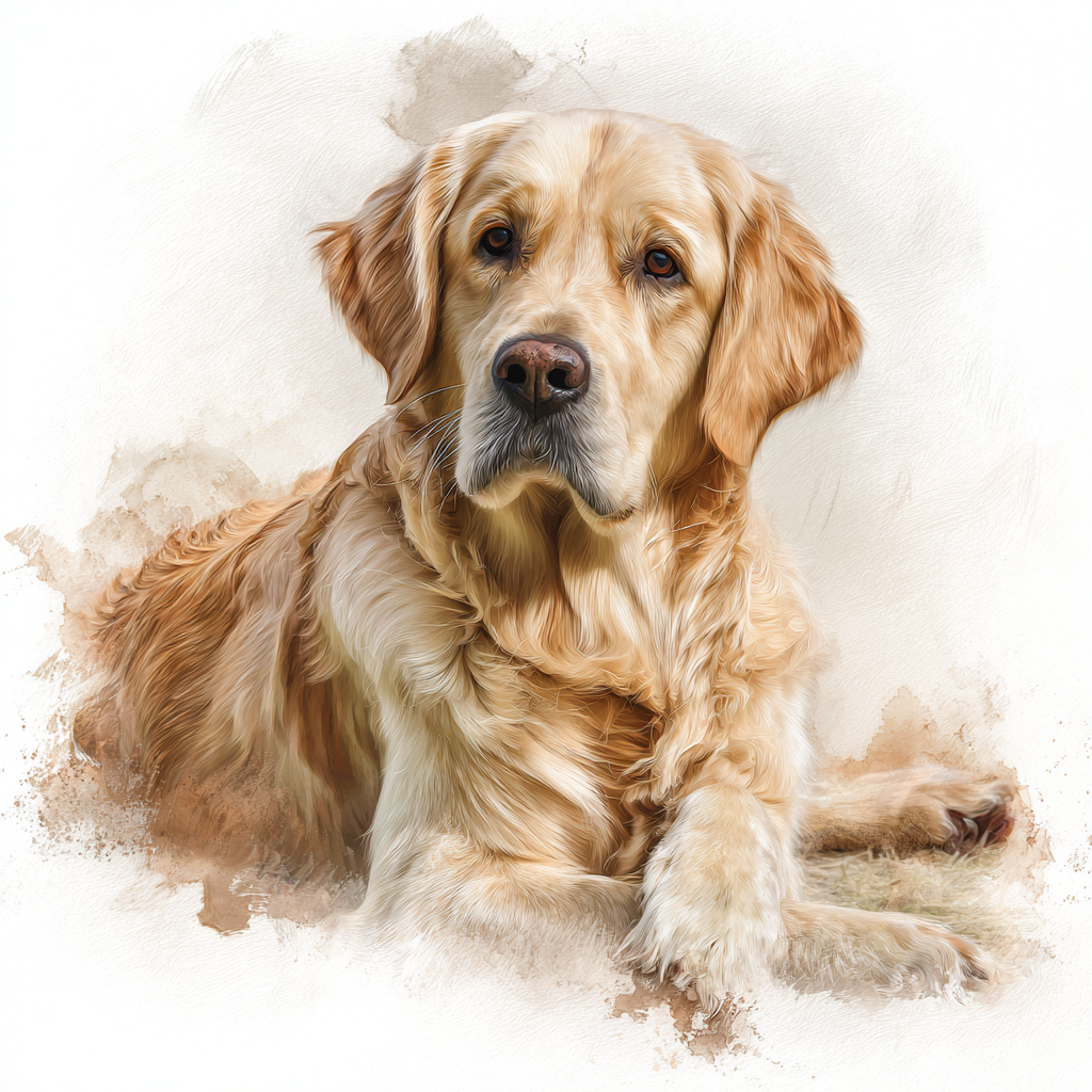 Golden Retriever - lying HU - Coaster