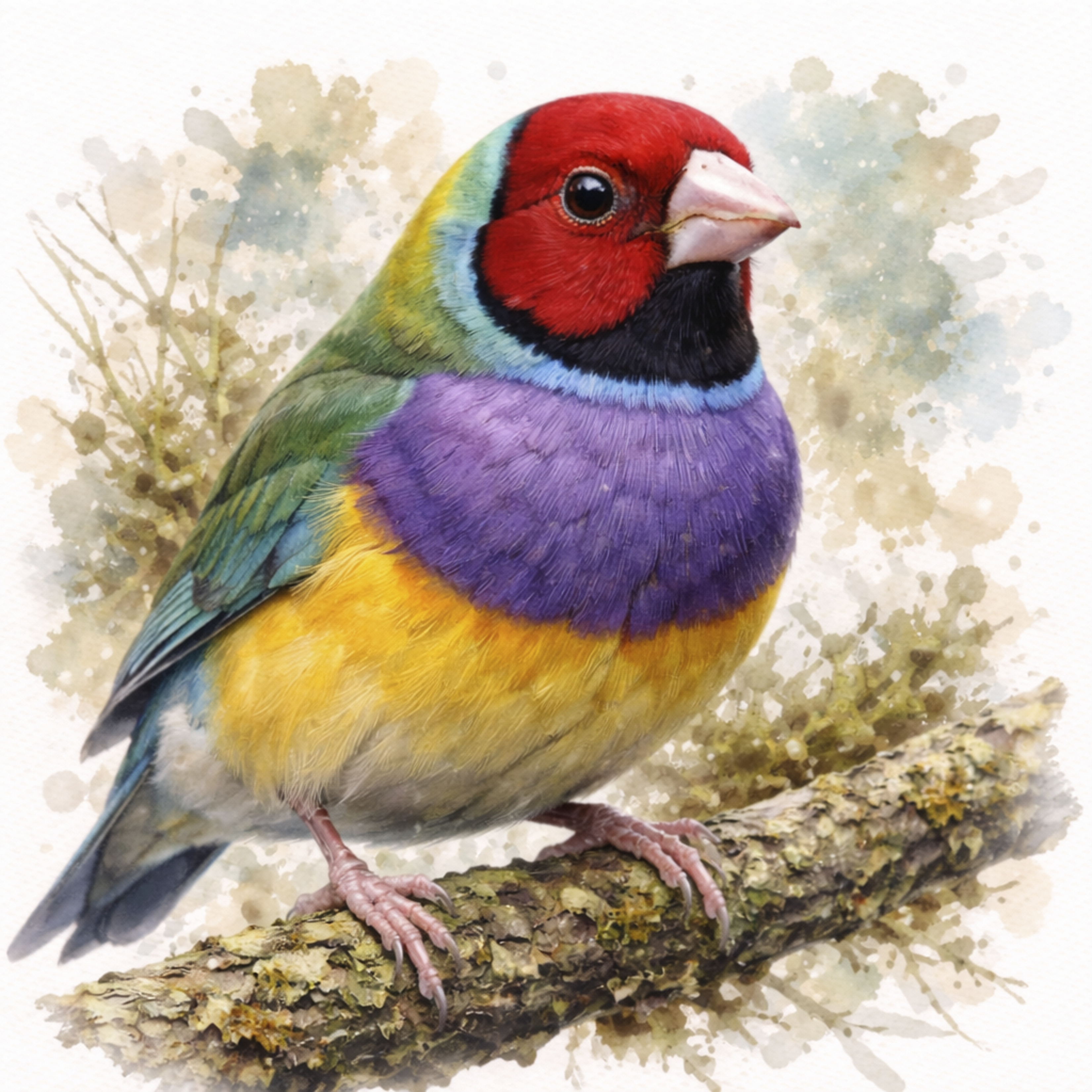 Gouldian Finch 1 - Coaster