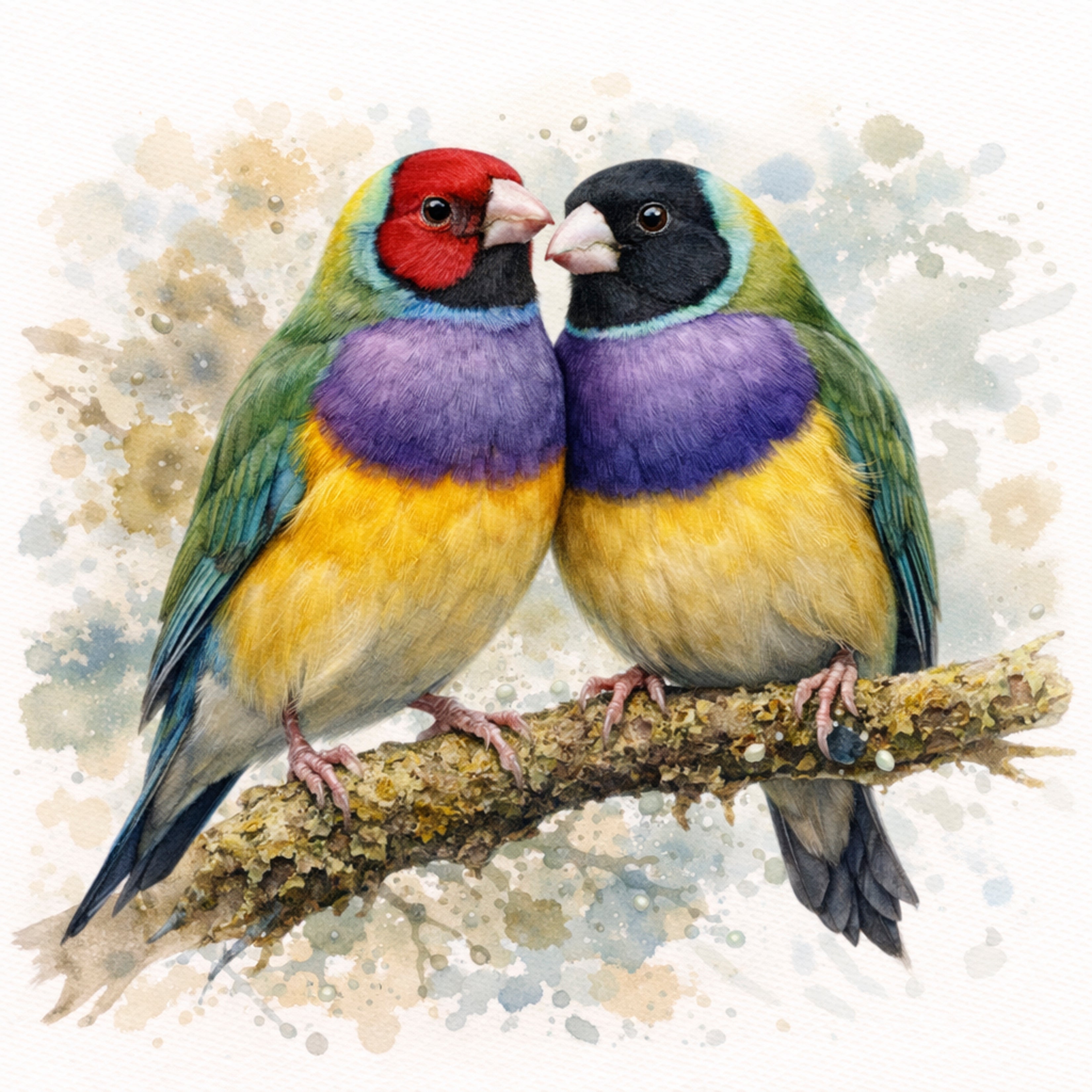 Gouldian Finch 2 - Coaster