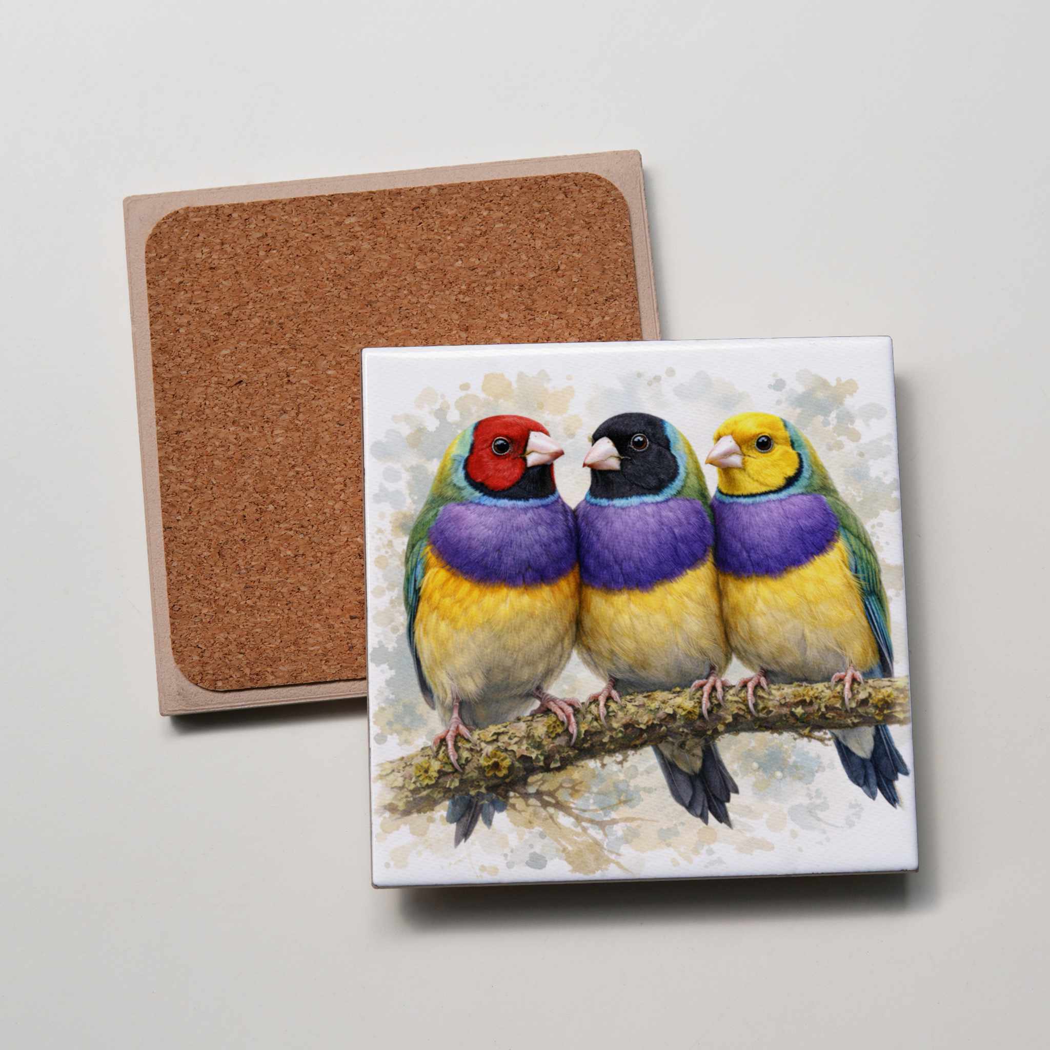 Gouldian Finch 3 - Coaster