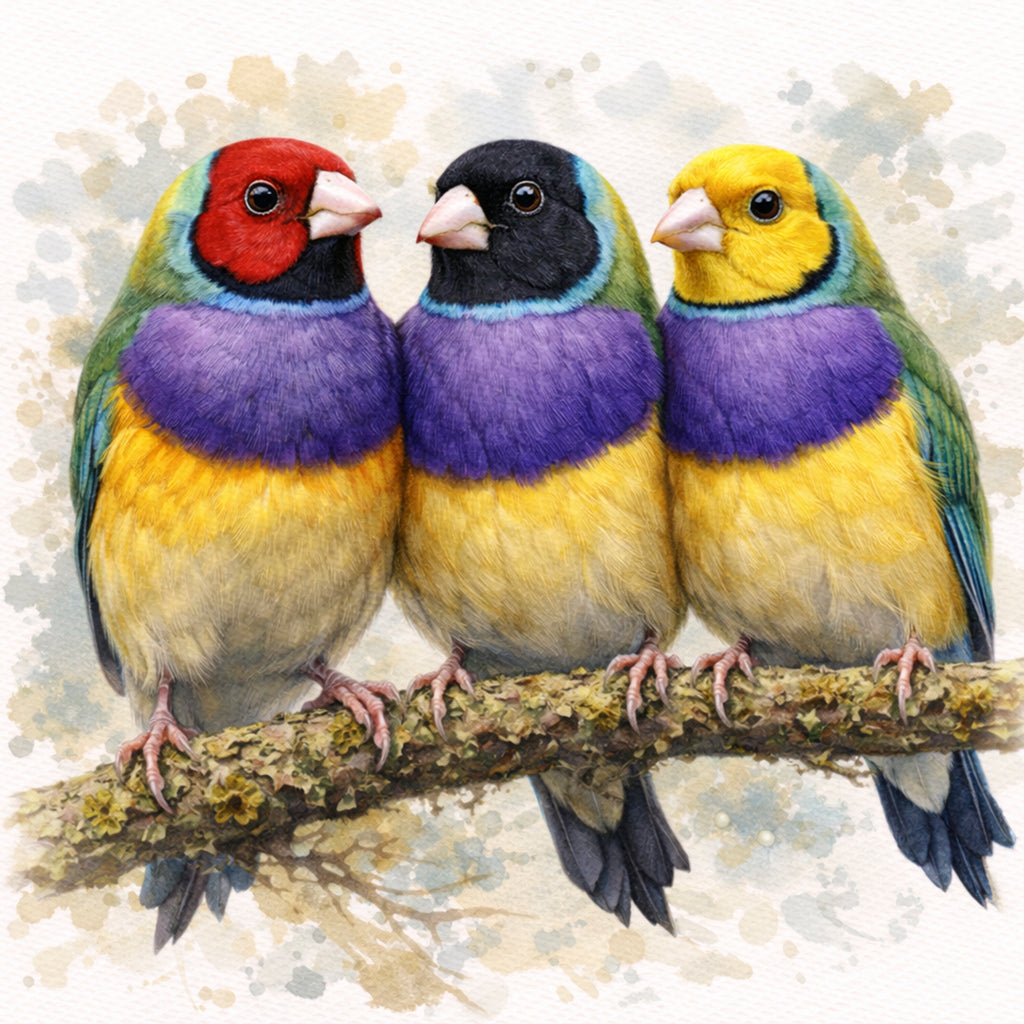 Gouldian Finch 3 - Coaster