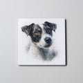 Jack Russell - BW - Portrait - Coaster