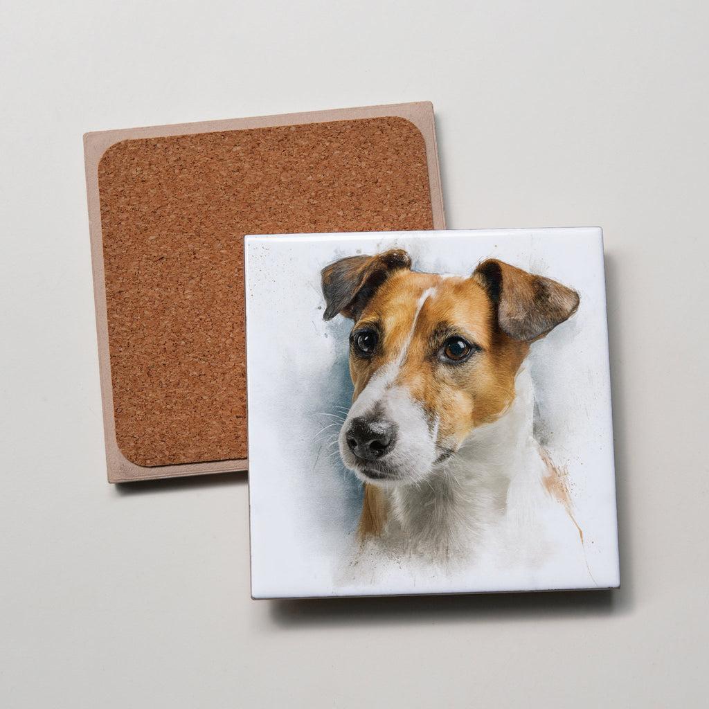 Jack Russell - Portrait2 - Coaster