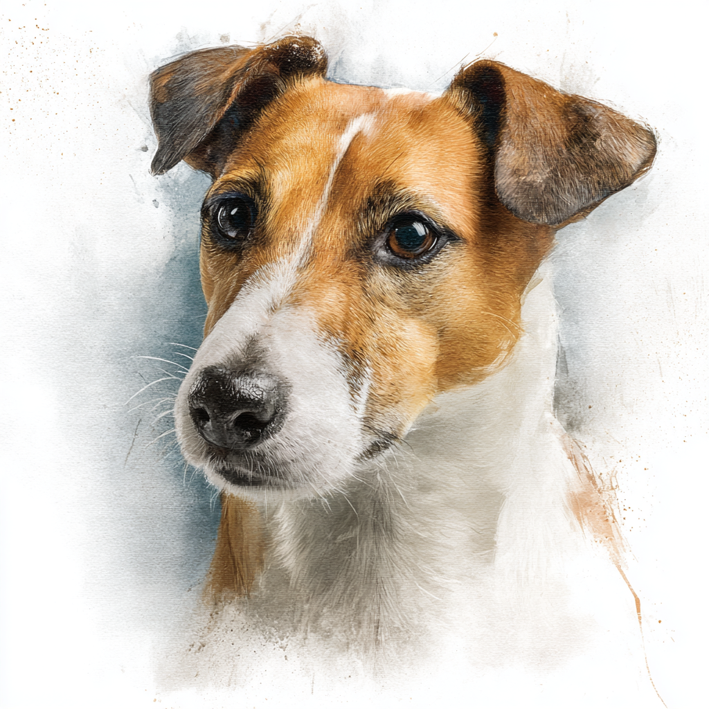 Jack Russell - Portrait2 - Coaster