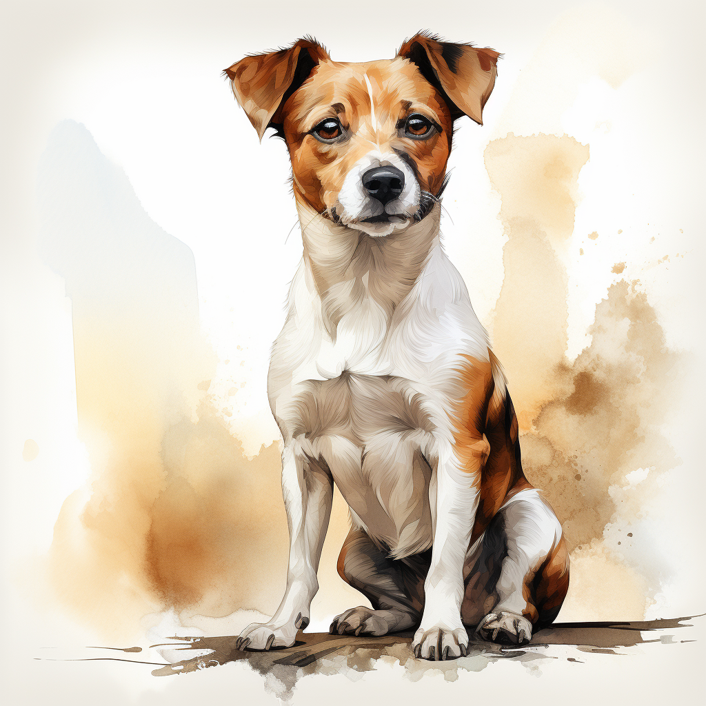 Jack Russell - Sitting - Coaster