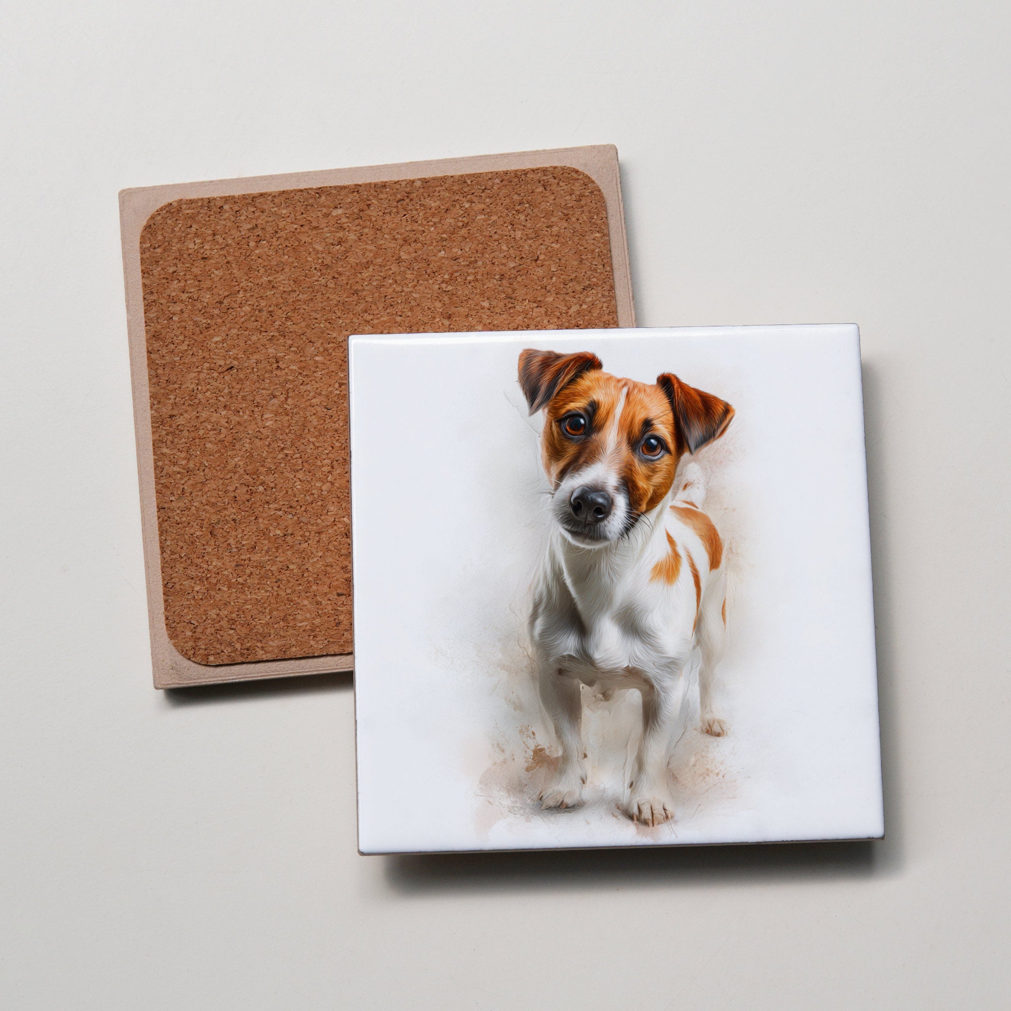 Jack Russell - Standing - Coaster
