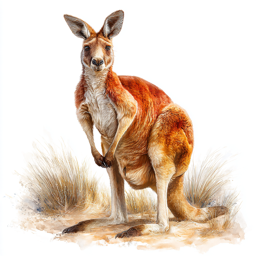 Kangaroo - Full body - Coaster