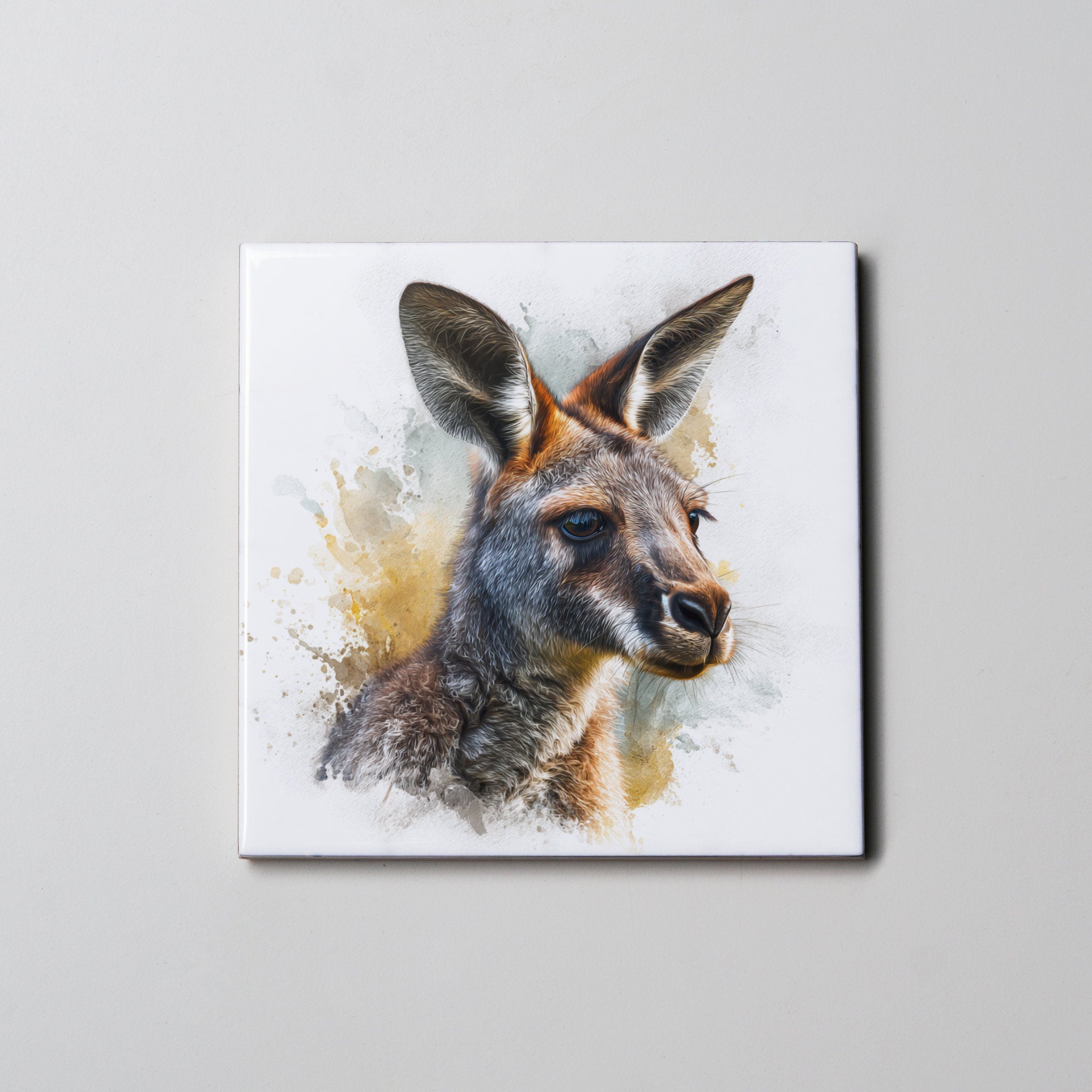 Kangaroo - grey - Coaster