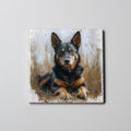 Kelpie - Black & Tan - Lying HU - Coaster