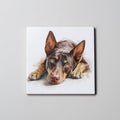 Kelpie - Brown & Tan - Lying HD - Coaster