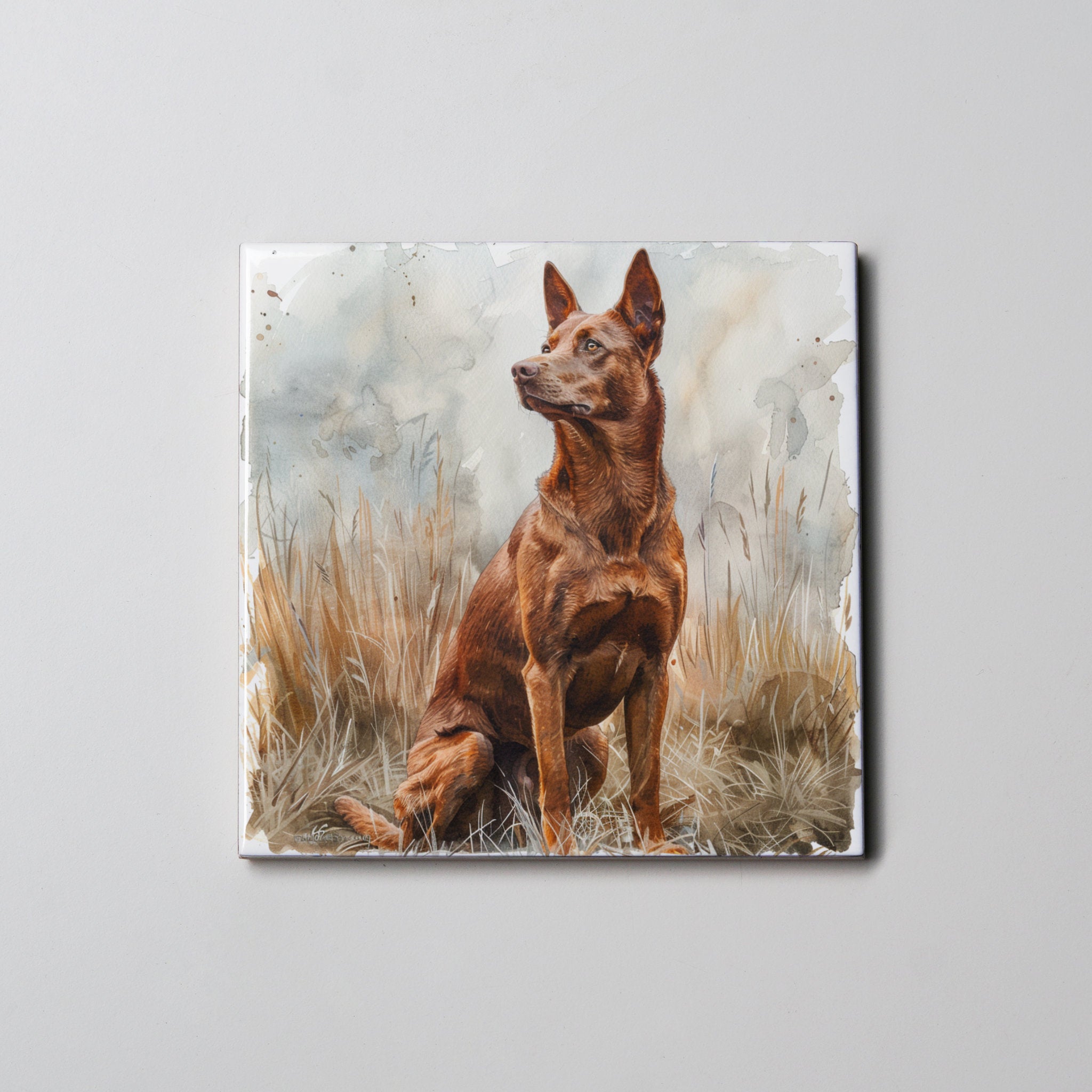 Kelpie - Red - Lying HD - Coaster