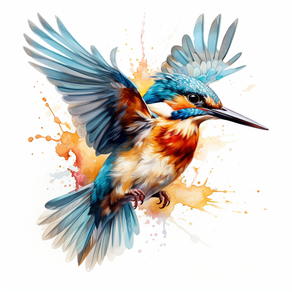 Kingfisher Flying - Coaster