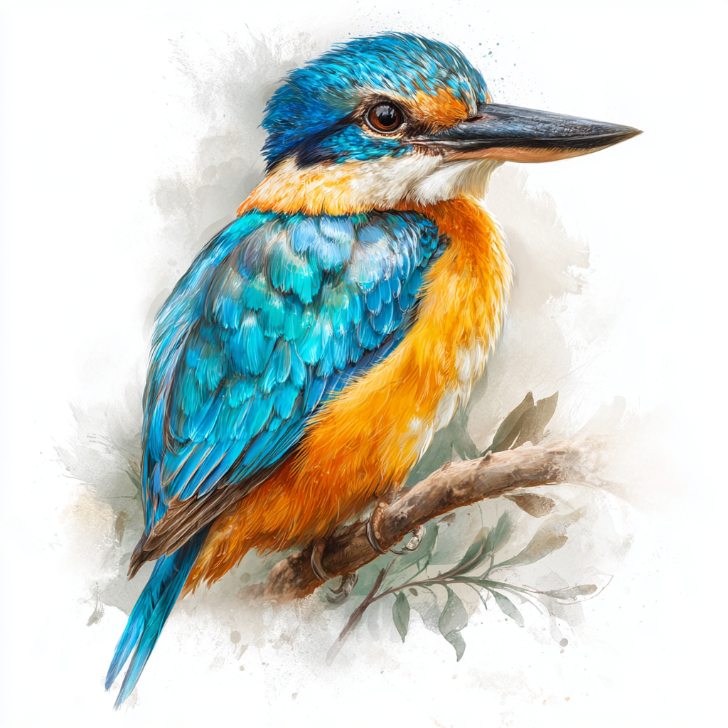 Kingfisher Full Body - Coaster