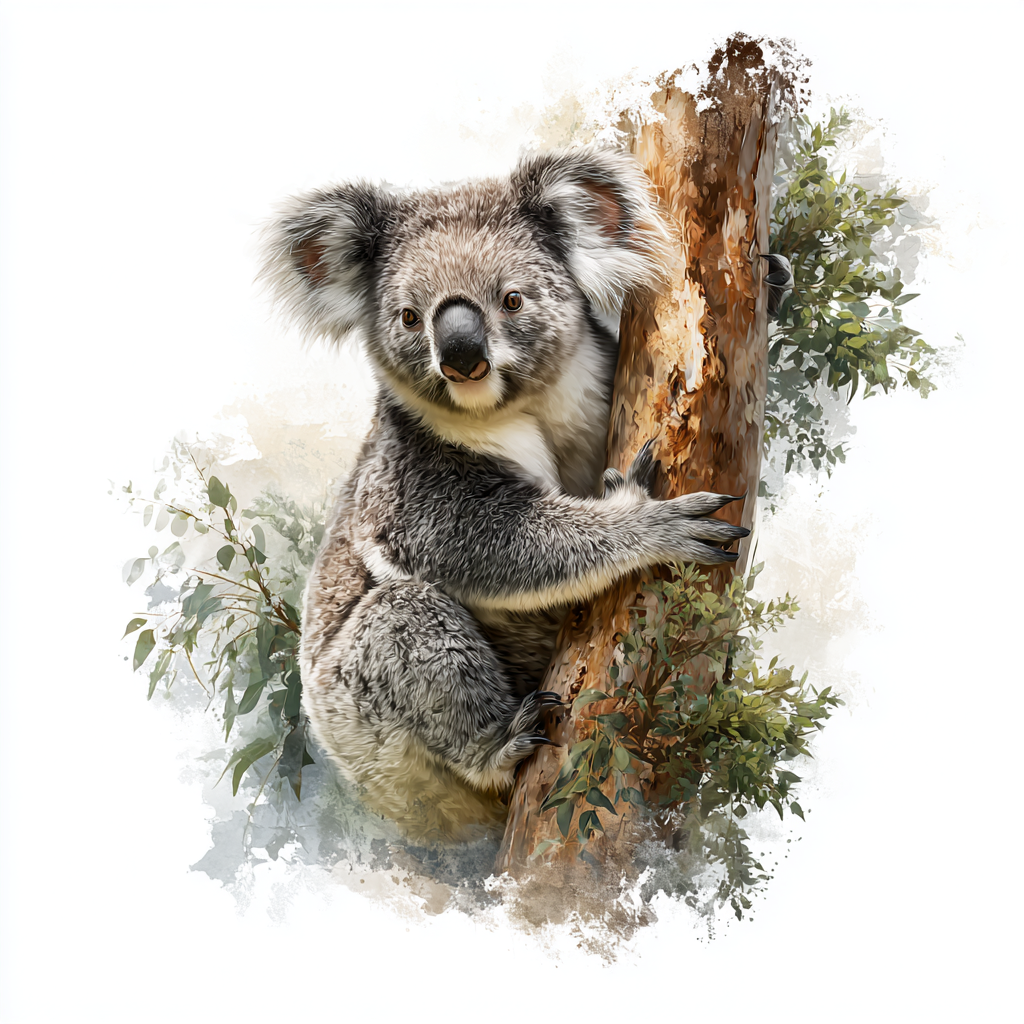 Koala - Full Body - Coaster