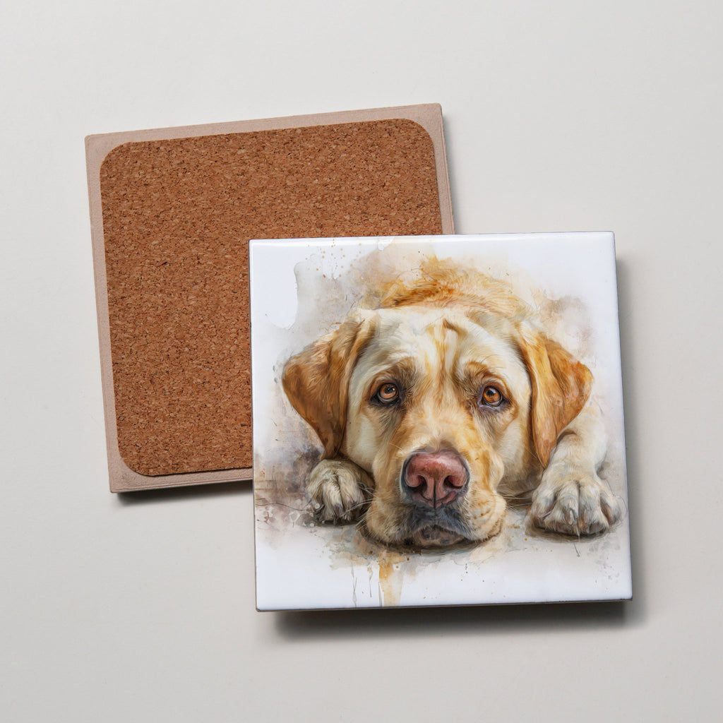 Labrador - Golden - Lying HD - Coaster