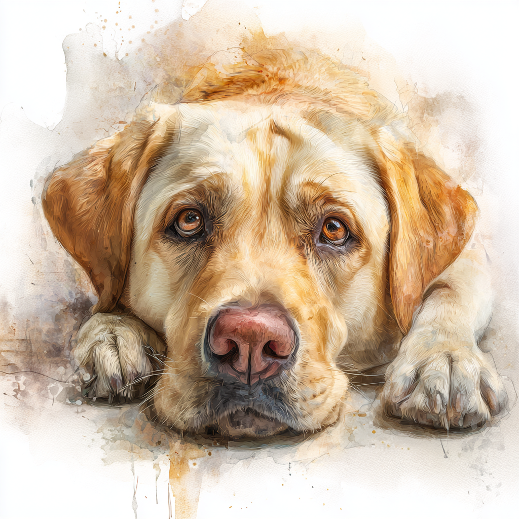 Labrador - Golden - Lying HD - Coaster