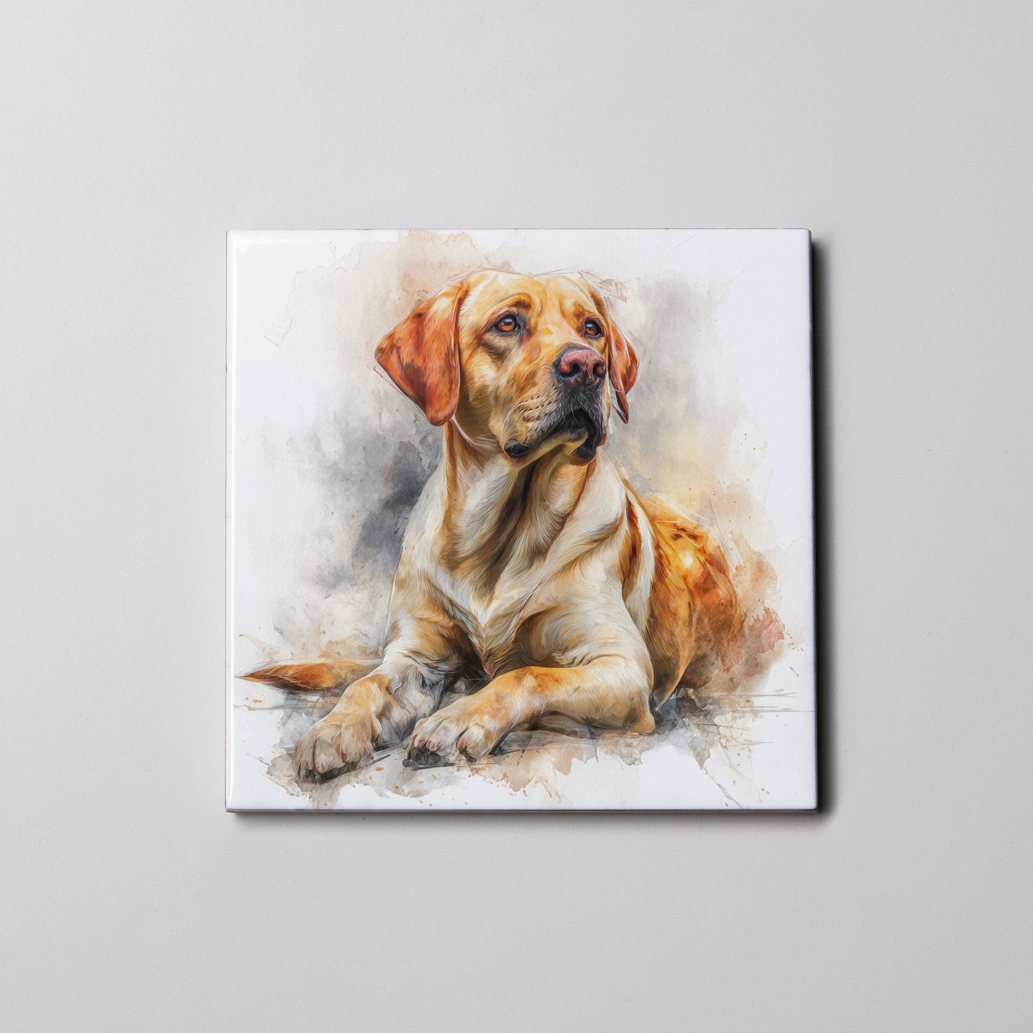 Labrador - Golden - Lying HU - Coaster
