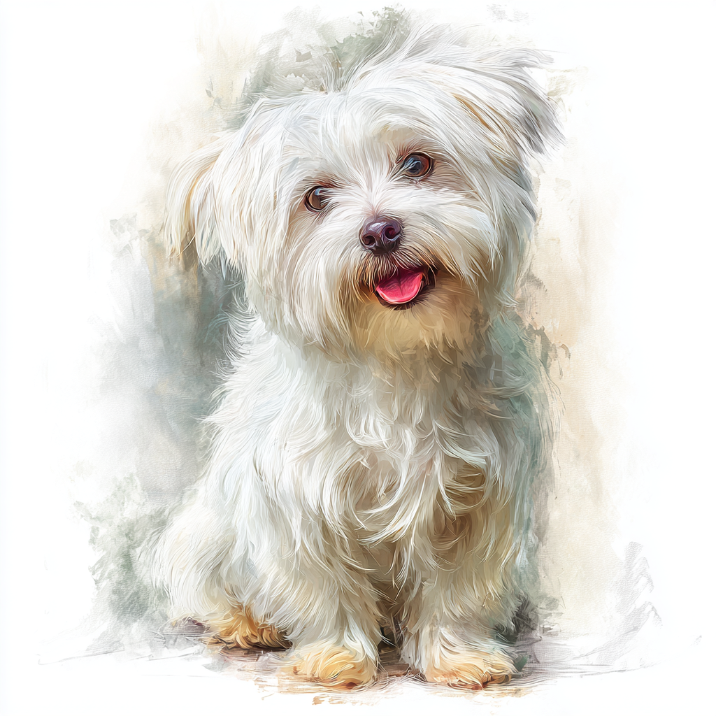 Maltese - Sitting 1 - Coaster