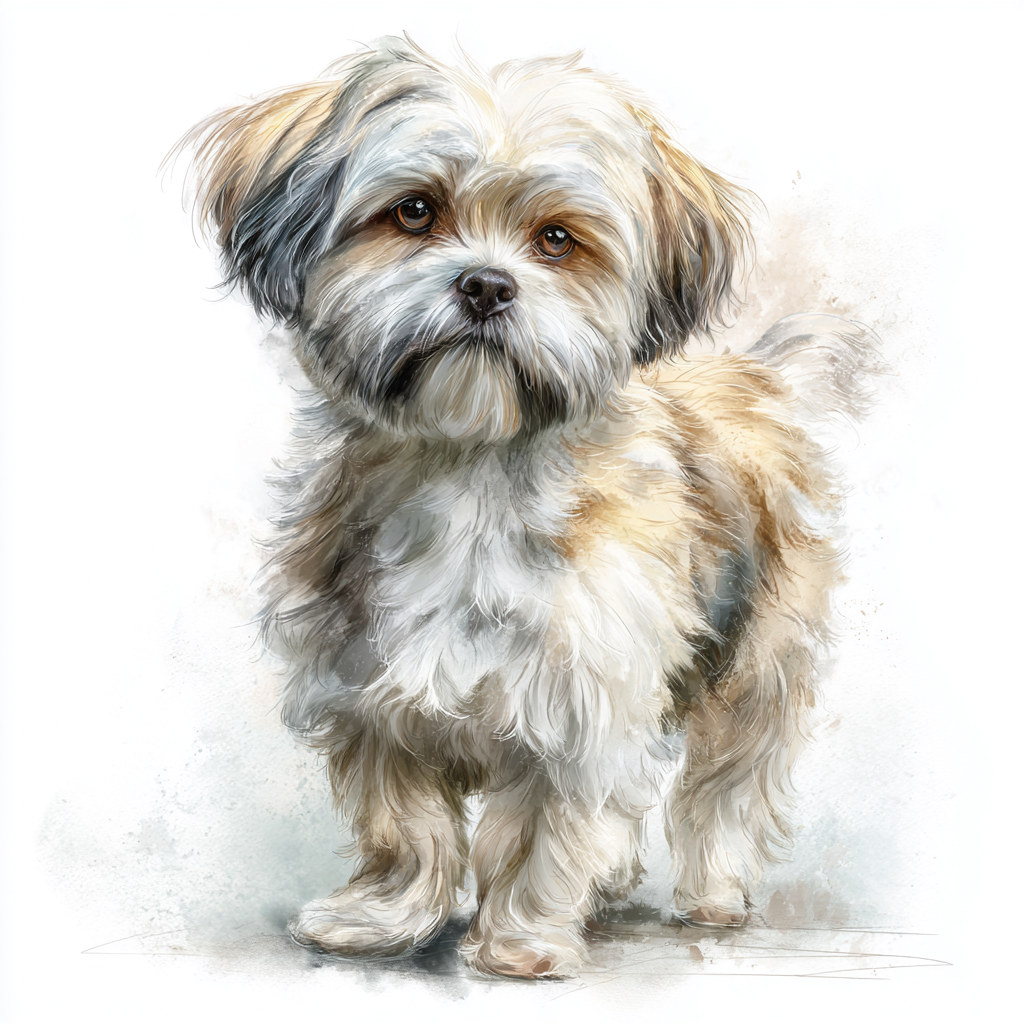 Maltese Shih Tzu - Standing - Coaster