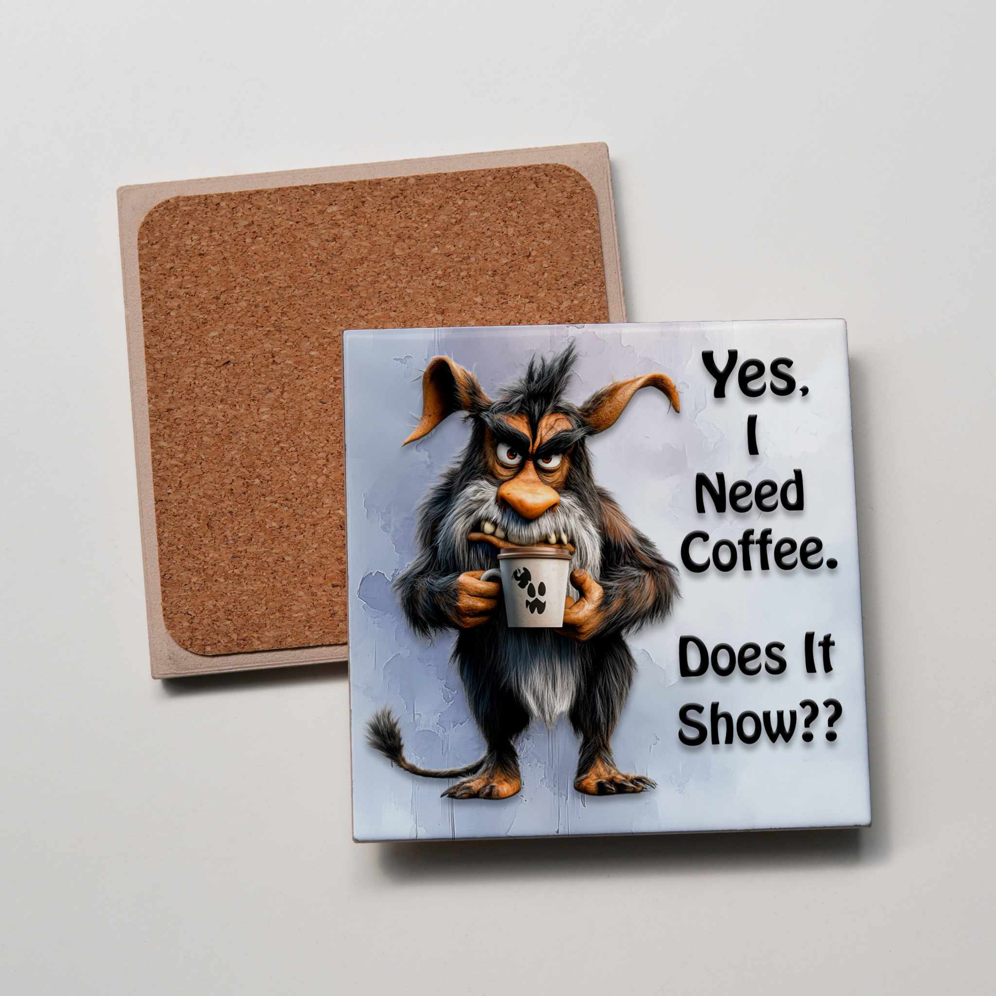 need Coffee Coaster