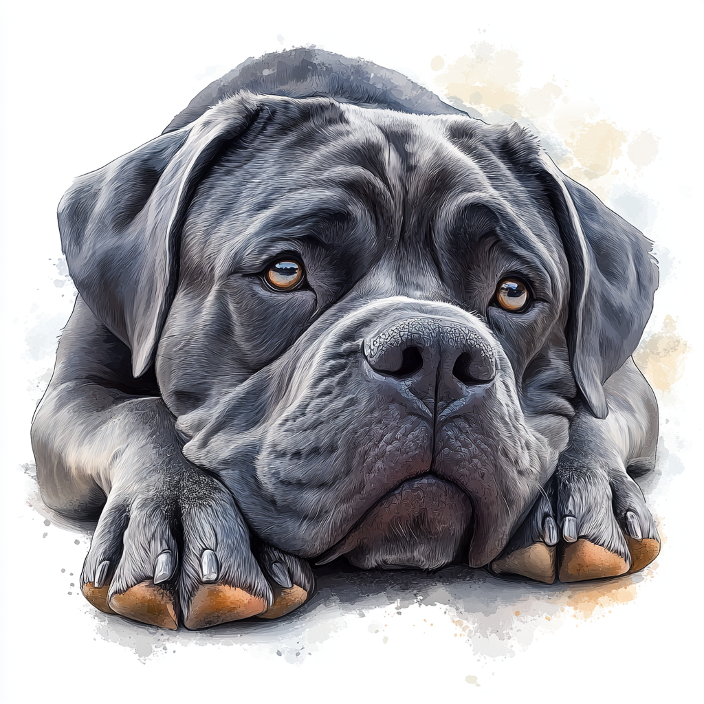 Neo Mastiff - Lying Down - Coaster