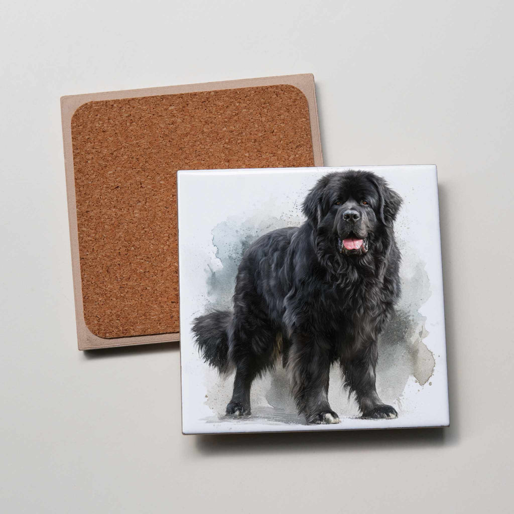 Newfoundland Black - standing - Coaster