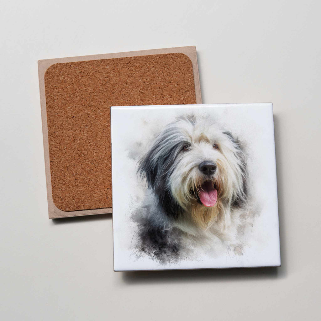 Old English Sheepdog - Portrait - Coaster