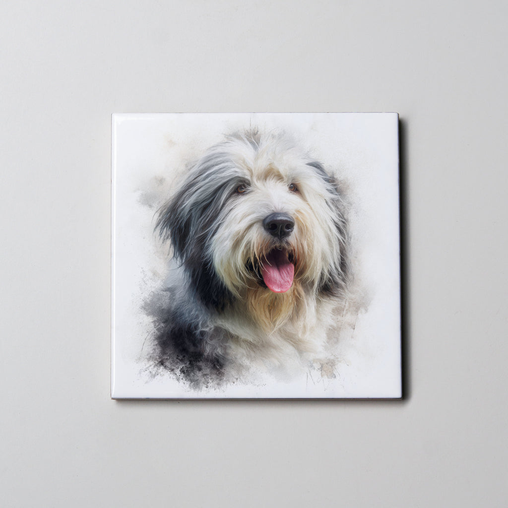 Old English Sheepdog - Portrait - Coaster