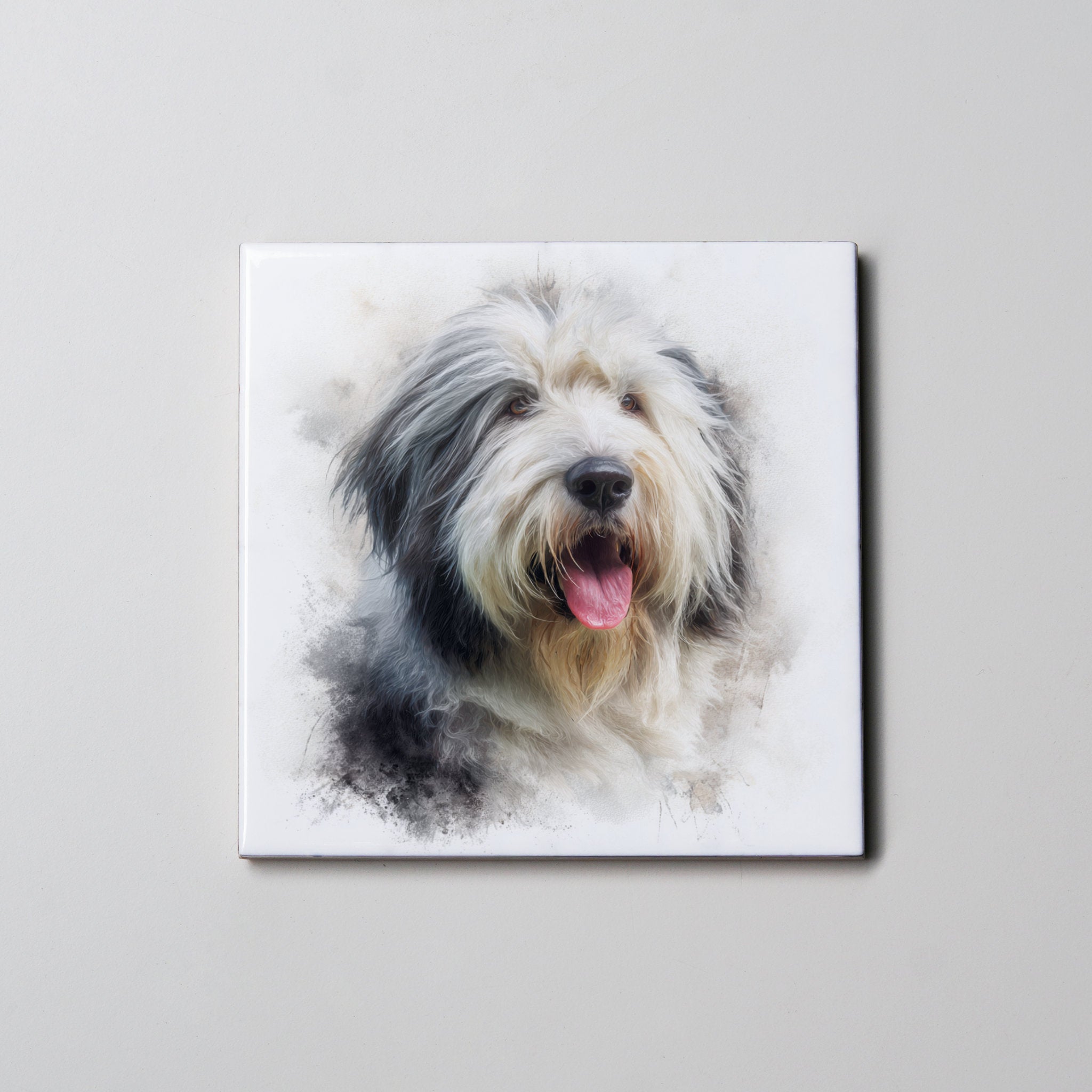 Old English Sheepdog - Portrait - Coaster