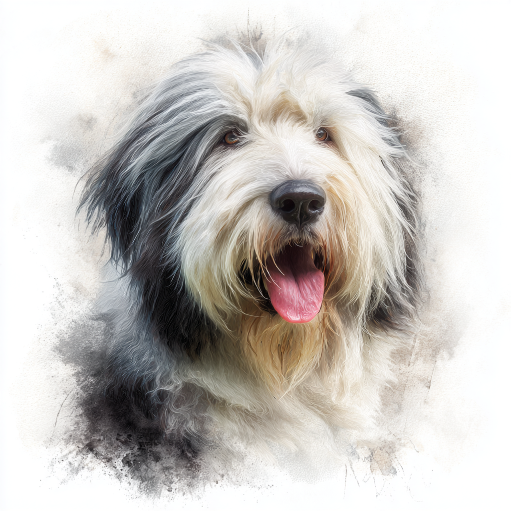 Old English Sheepdog - Portrait - Coaster