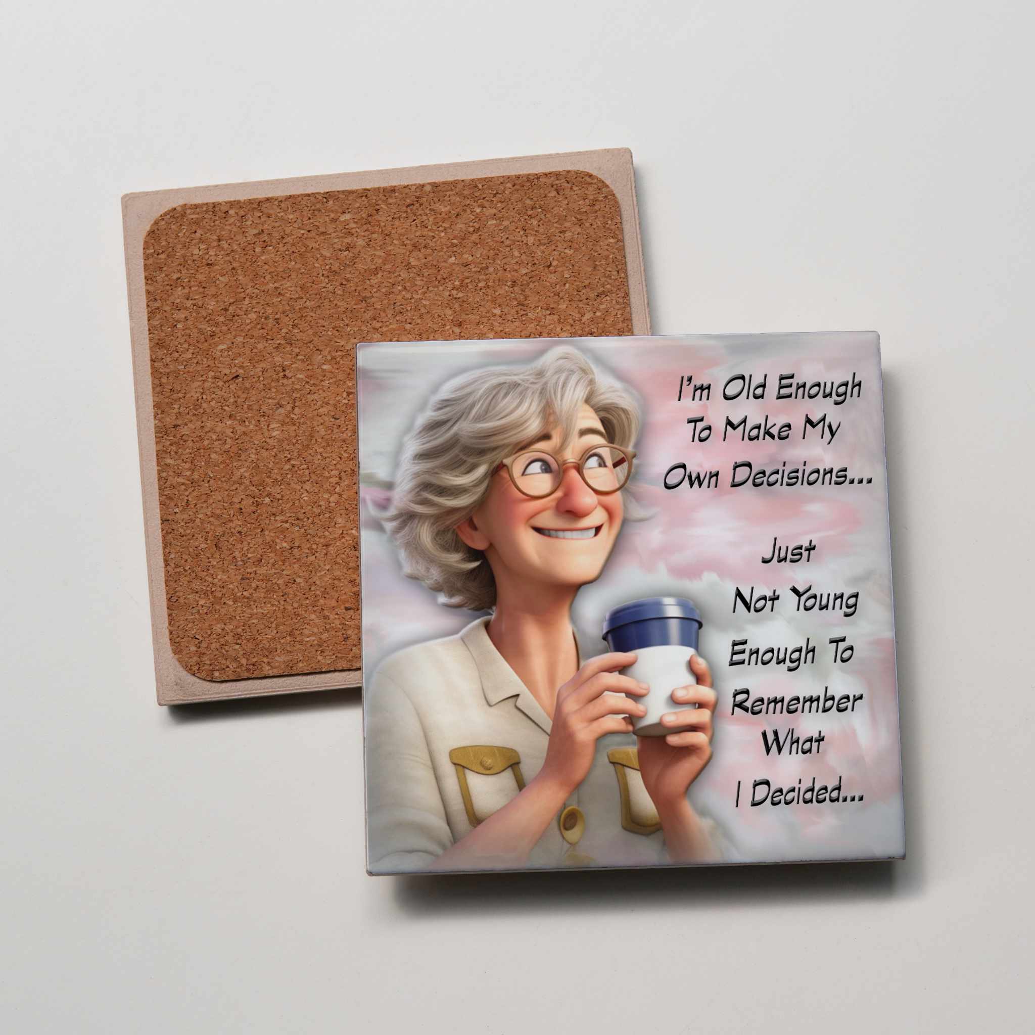 Old Enough Lady Coaster