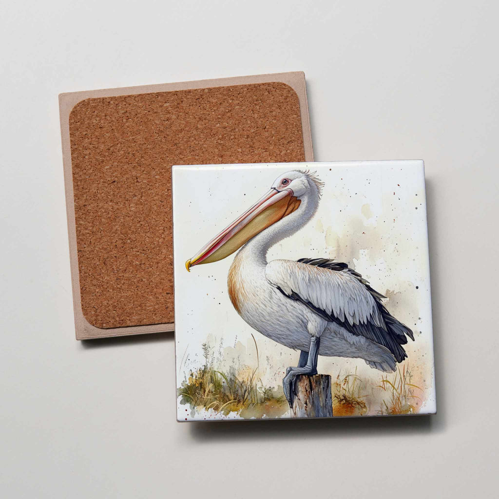 Pelican on Post- Coaster