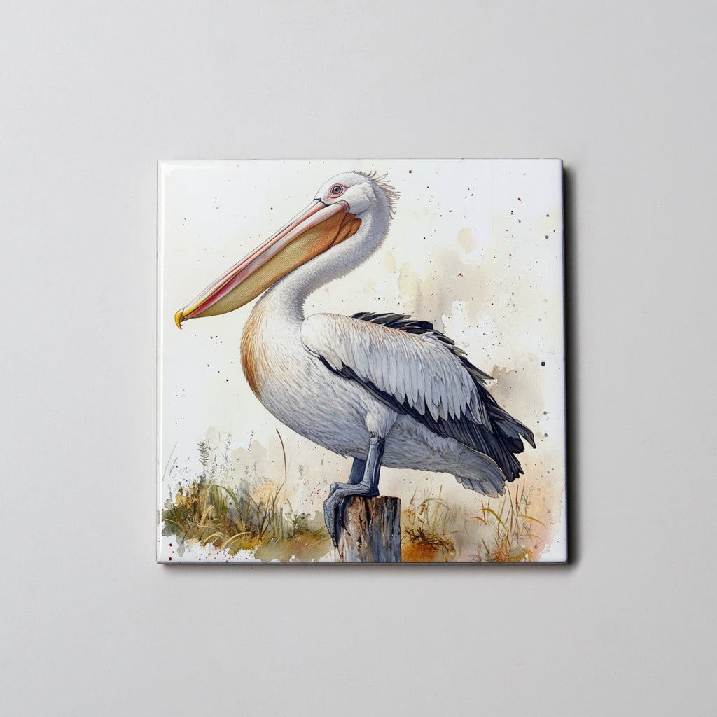Pelican on Post- Coaster