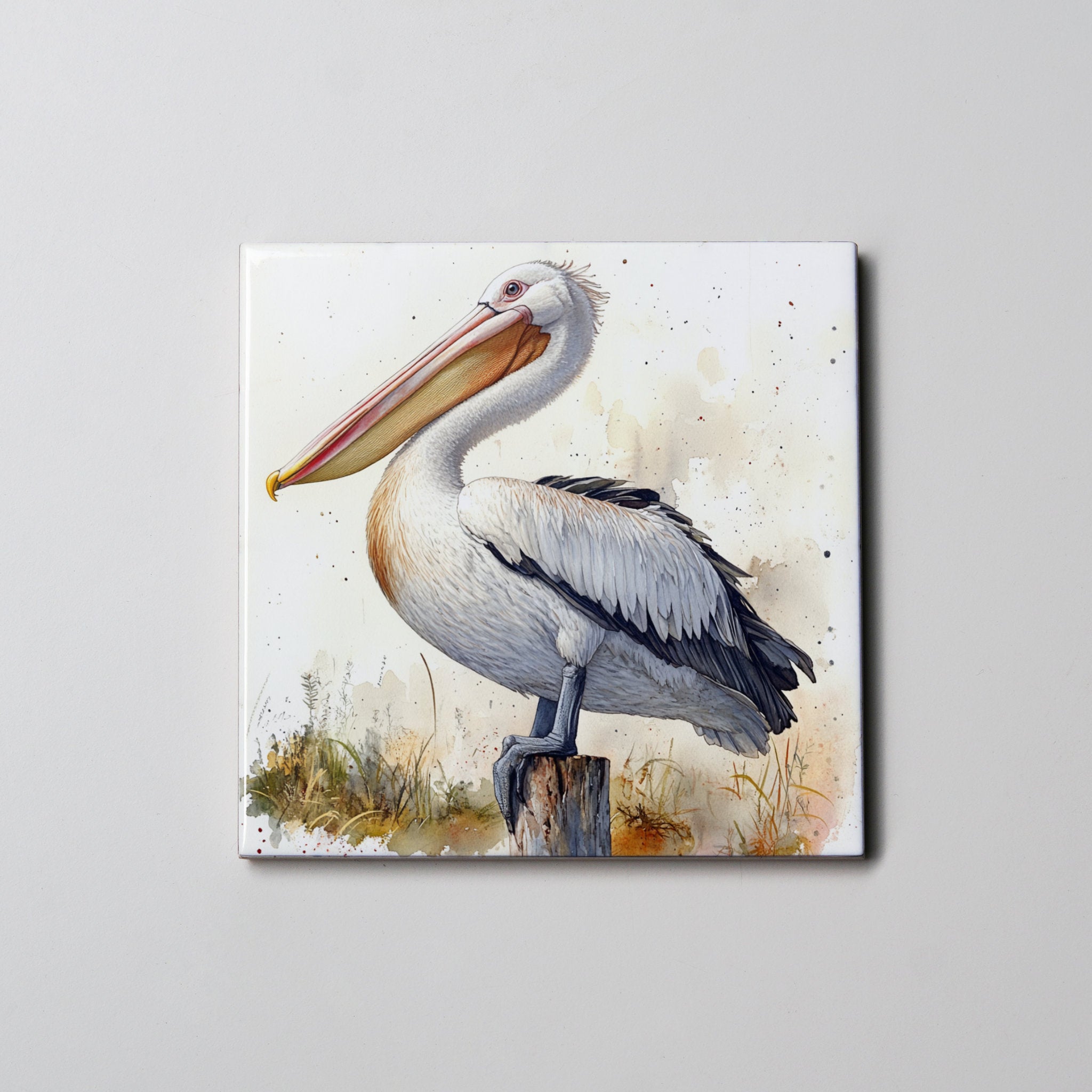 Pelican on Post- Coaster