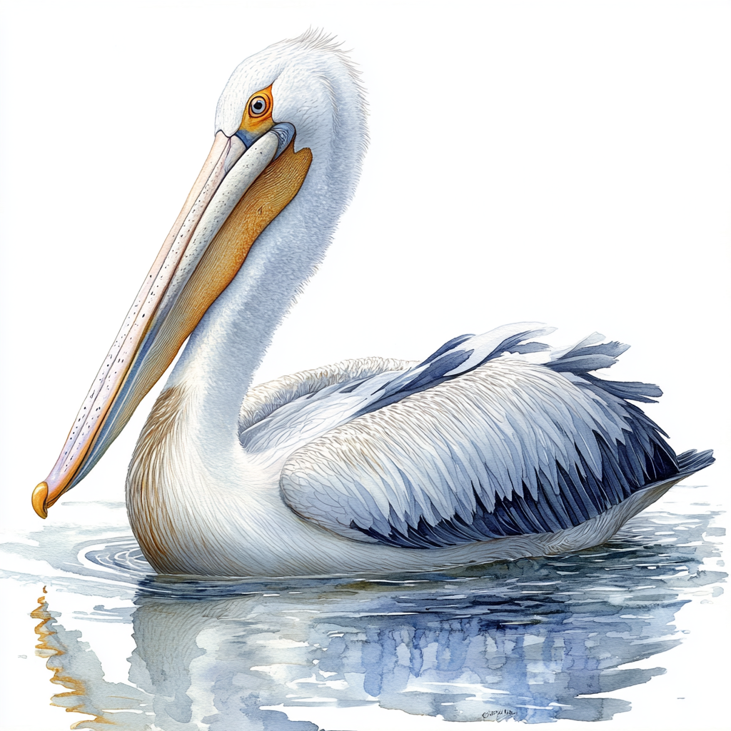 Pelican water Left - Coaster
