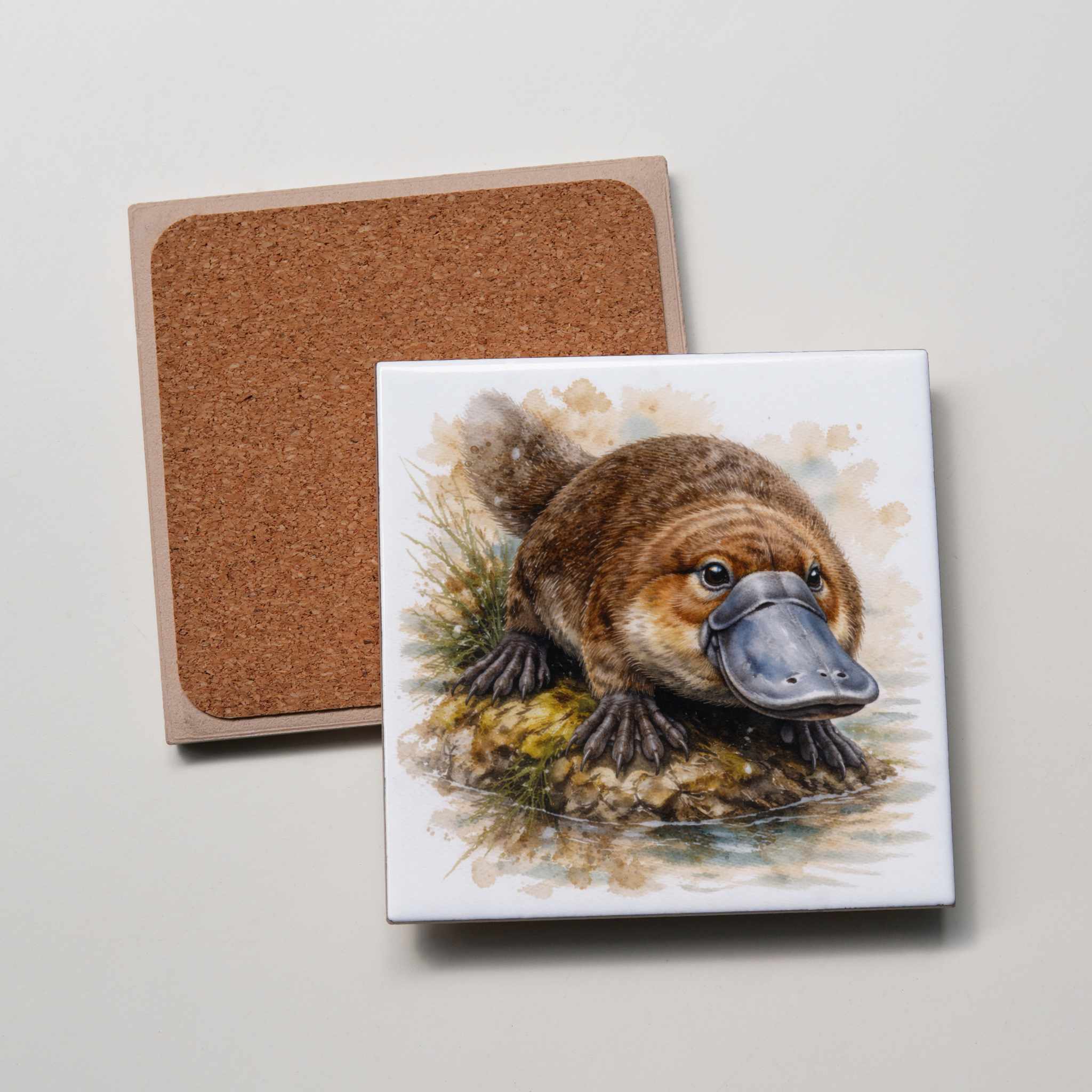 Platypus on the bank - Coaster