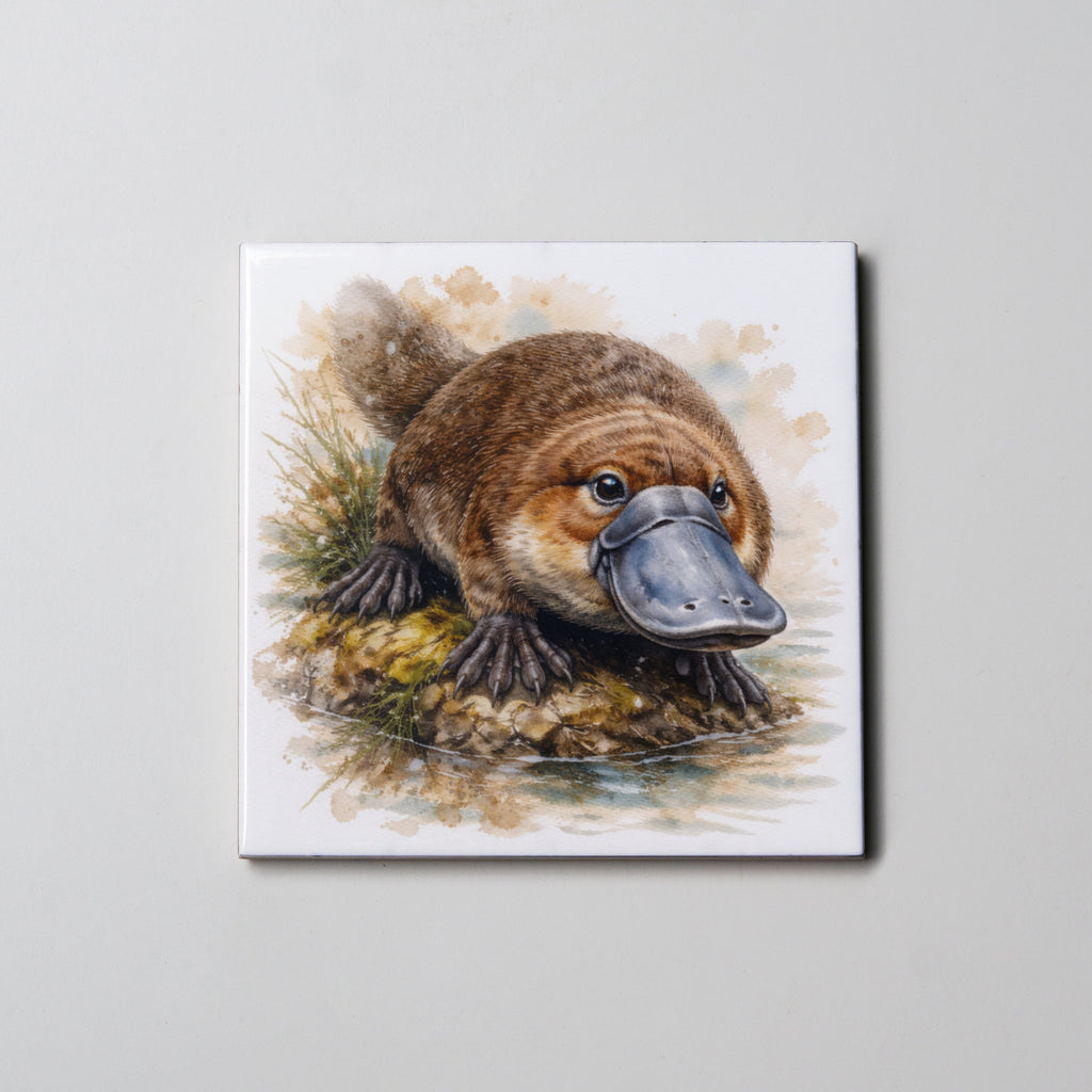Platypus on the bank - Coaster